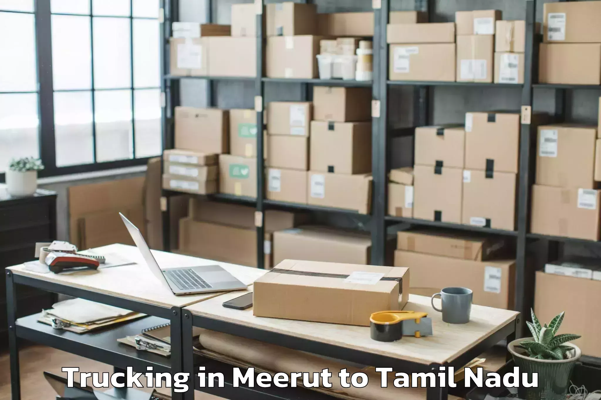 Leading Meerut to Melur Trucking Provider